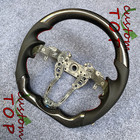 Black Carbon Fiber Steering Wheel Fit For Acura Tlx Mdx 2021 2022 2023 2024 2025