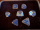 Die Hard Dice Mythica Platinum Aquamarine With Extras