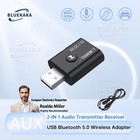 Wireless Usb Bluetooth 5 0 Audio Transmitter Receiver Adapter 3 5mm For Tv Car