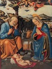 Beautiful Framed  nativity  By David Ghirlandaio  1452-1525  Holland 31  X 25 
