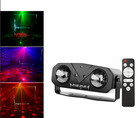 Dual Lens Rgb Party Light With Remote Control  Led Disco Stage Light Projector
