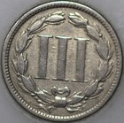 1868-p Three Cent Piece  Copper nickel  Nice Coin Over 100 Years Old  sn01 