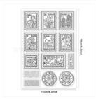 Vintage Postage Clear Stamps Texture Card Clay Fast Free Ship