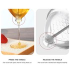 Honey Press Dispenser No Drip Pot Stand Maple Syrup Jar Press Container Bottle