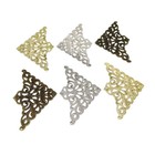 12pcs Metal Filigree Corner Protectors Decorative Edge Guard Book Box 55mm Diy