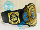 New World Intercontinental Championship Title Replica Belt 2mm Brass Adult
