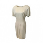 Vintage Late Edition Cream Women s Dress  Size 9 10