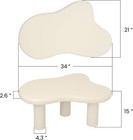 34  l  Cloud Coffee Table  Modern Wood Coffee Table For Living Room  Accent