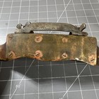 Antique Wood Steel Scraper Tool 19th Century Brass