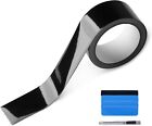 2  X 30 Ft High Gloss Vinyl Tape For Black Out Chrome Delete Window Trim