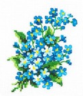Magic Needle Counted Cross-stitch Kit Forget-me-nots 28-06