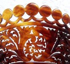Victorian Spanish Mantilla Style Hair Comb In Faux Tortoise -  No Us Import Fees