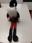 Vtg 2003 Woof   Poof Long 21  Santa Clause Velvet Black   Burgundy