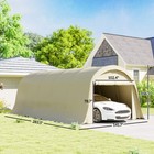 12 x23 6  Heavy Duty Carport  Upf50  Portable Garage  Beige