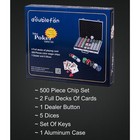 Double Fan 500 Piece Professional Deluxe Poker Set