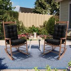 Rocking Chair Cushion Set W ties Outdoor Seat Chair Cushions 2pack Chair Cushion