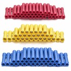 200pcs Insulated Straight Electrical Butt Wire Connectors Splice Crimp Terminals
