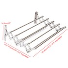 Wall Mounted Clothes Drying Rack Shelf Folding Dryer Hanger For Laundry Room New