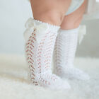 4 Pairs Children Girls Royal Style Bow Knee High Fishnet Socks Baby Toddler Kid