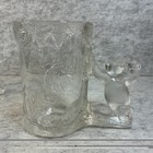 Set Of 2 Coca Cola Polar Bear Handle Glass Mugs 20 Oz Clear Heavy 6    1997