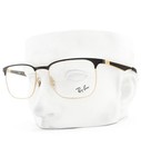 Ray-ban Eyeglasses Glasses Rb6363 2890 Shiny Black Metal Arista Gold 54mm W case