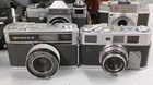 Lot Of 9 Vintage Cameras Zeiss Kodak Olympus Praktica Agfa Samoca Taron Aires  