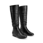 Women Knee High Boots Pull On Fall Zip Closure Suede Weather Winter Boots 6-11