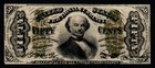 1864-69 50c Spinner Red Back Third Issue Fractional Currency 