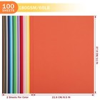 100 Sheets Colored Cardstock - 50 Mixed Colors Card Stock Paper 8 5 x11  Thic   