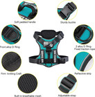 Service Dog Harness  Reflective Dog Vest Harness With 5 Pcs Patches  Adjustable