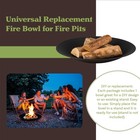 Fire Bowl - 24in Firepit Insert For Diy Fire Ring Or Replacement - High Temp    
