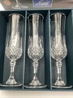 Cristal D   arques Longchamp Crystal Champagne Flutes Glasses     Set Of 6 -4 1 4 Oz