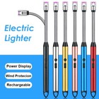 Electric Candle Lighter Arc Usb Rechargeable Bbq Camp Gas Hob Windproof Kitchen