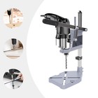 Adjustable Hand Drill Press Bench Stand Diy Workbench Pillar Clamp Drilling Tool
