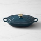Le Creuset Signature Enameled Cast Iron Covered Oval Casserole 3 75-qt Authentic