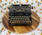Antique 1937 Royal Model O Typewriter -glossy Black Art Deco  - Display   Repair