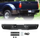 Rear Bumper Steel Compatible With 2008-2016 Ford Super Duty radar Hole Black