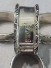 Vintage 925 Sterling Silver Napkin Holders Set Of 4 Floral Scroll Edges 163 Gram