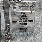 Michael Ricker Pewter Figurine Boy With 1981 Charter Member Sign Vtg