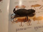 Heddon Meadow Mouse Antique Fishing Lure All Black In Vg Condition See Pics