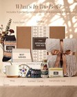 Mothers Day Gift Bakset For Women - Unique Spa Bohemian Basket With Soft Blanket