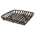 Hubert   Square Chip Wood Tobacco Basket - 25 l X 25 w X 4 h