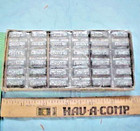 1930s-60s 36 Pigs Of Lead For Home Foundry Lead Toy Soldier Molds Inoriginal Box
