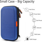 Blue Hard Eva Case For Wd Seagate Hard Drive  Shockproof Bag