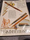 1920 Watermans Vintage Print Ad Everyman s Fountain Pen Color 11 X 7 75 