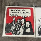 Vtg Holiday Cocktail  Party Napkins 2 Sets Santa Virginia 50 Total Santa Toy  4 