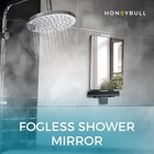 Fogless Shower Mirror For Shaving     Anti Fog Mirror For Shower With Water