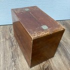 Vintage Japanese Wooden Sewing Box Needle Case Storage Drawers Showa Brown Japan