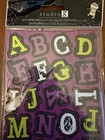 Studio G Halloween Chipboard 26 Alphabet Punchouts  By Lynette Anderson Taylor