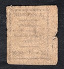 April 25  1776 9d Nine Pence Pennsylvania Colonial Currency Note
